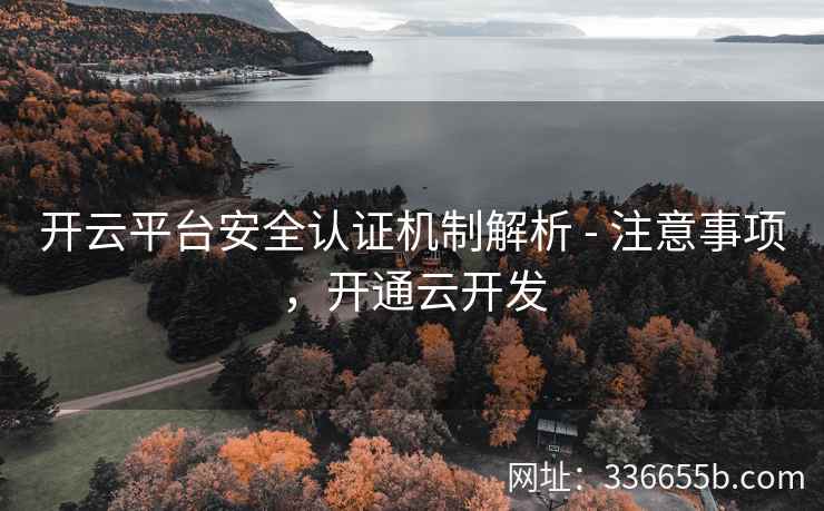 开云平台安全认证机制解析 - 注意事项,开通云开发